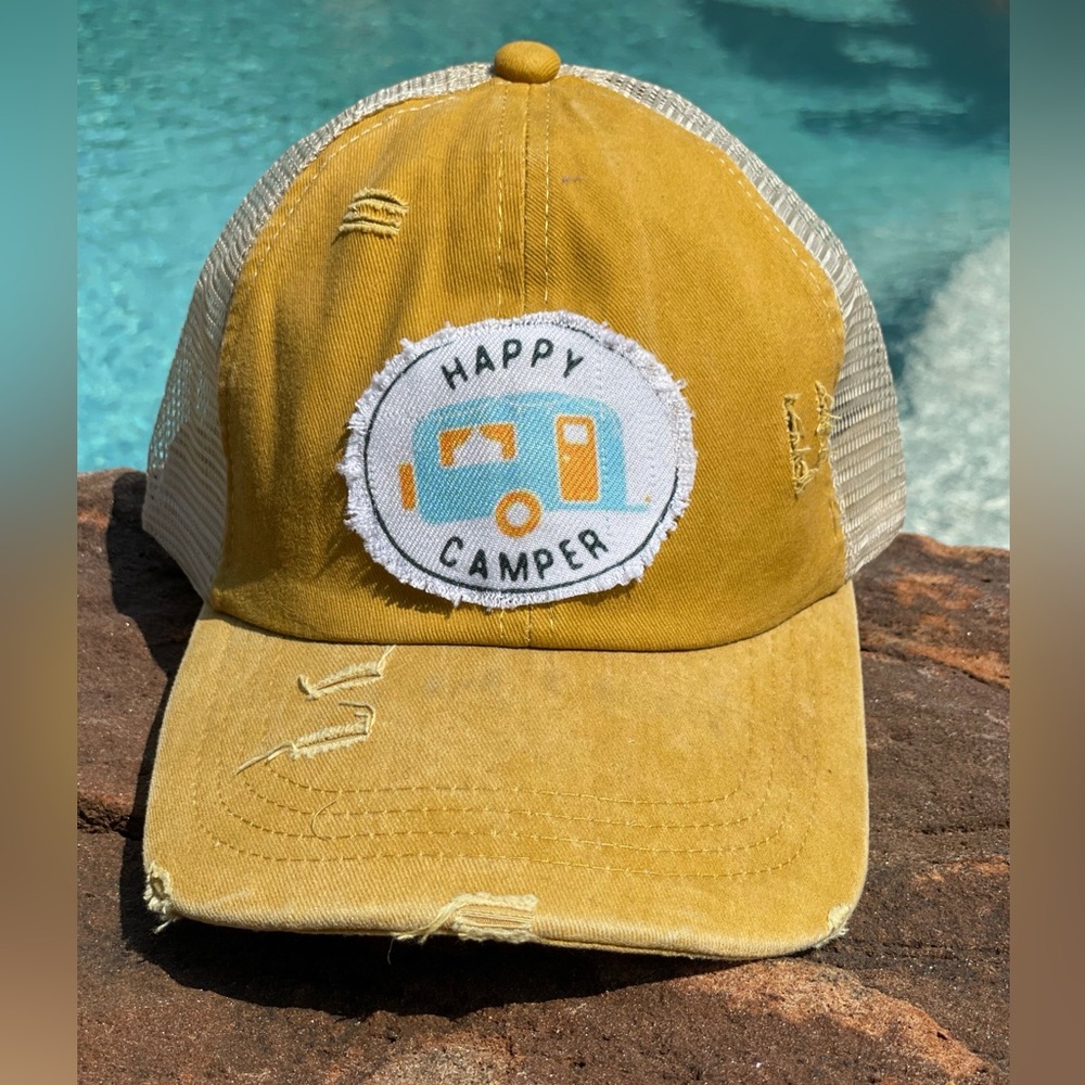 New! Happy Camper Visor